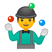Émoji 🤹‍♂️ Jongleur sur Google Android 10.0 March 2020 Feature Drop.