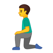 🧎‍♂️ Emoji Hombre De Rodillas en Google Android 10.0 March 2020 Feature Drop.