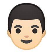 👨🏻 Emoji Hombre: Tono De Piel Claro en Google Android 10.0 March 2020 Feature Drop.