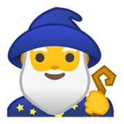 Emoji 🧙‍♂️ Mago Uomo su Google Android 10.0 March 2020 Feature Drop.