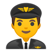 👨‍✈️ Emoji Piloto De Avião Homem na Google Android 10.0 March 2020 Feature Drop.