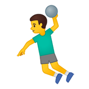 🤾‍♂️ Emoji Hombre Jugando Al Balonmano en Google Android 10.0 March 2020 Feature Drop.