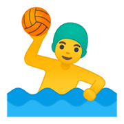 Emoji 🤽‍♂️ Pallanuotista Uomo su Google Android 10.0 March 2020 Feature Drop.