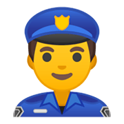 Émoji 👮‍♂️ Policier sur Google Android 10.0 March 2020 Feature Drop.