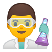 Émoji 👨‍🔬 Scientifique Homme sur Google Android 10.0 March 2020 Feature Drop.