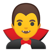 Émoji 🧛‍♂️ Vampire Homme sur Google Android 10.0 March 2020 Feature Drop.