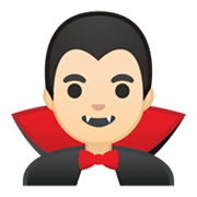 Emoji 🧛🏻‍♂️ Vampiro Uomo: Carnagione Chiara su Google Android 10.0 March 2020 Feature Drop.