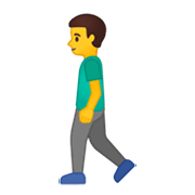 🚶‍♂️ Emoji Hombre Caminando en Google Android 10.0 March 2020 Feature Drop.
