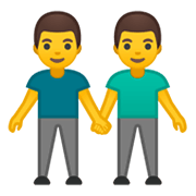 Émoji 👬 Deux Hommes Se Tenant La Main sur Google Android 10.0 March 2020 Feature Drop.
