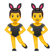 👯‍♂️ Emoji Männer mit Hasenohren Google Android 10.0 March 2020 Feature Drop.