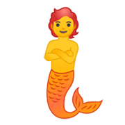 Emoji 🧜 Sirena su Google Android 10.0 March 2020 Feature Drop.