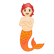 Emoji 🧜🏻 Sirena: Carnagione Chiara su Google Android 10.0 March 2020 Feature Drop.