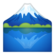 Émoji 🗻 Mont Fuji sur Google Android 10.0 March 2020 Feature Drop.