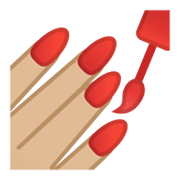 💅🏼 Emoji Pintarse Las Uñas: Tono De Piel Claro Medio en Google Android 10.0 March 2020 Feature Drop.