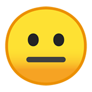 😐 Emoji Cara Neutral en Google Android 10.0 March 2020 Feature Drop.