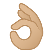 👌🏼 Emoji OK-Zeichen: mittelhelle Hautfarbe Google Android 10.0 March 2020 Feature Drop.
