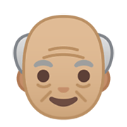 Émoji 👴🏼 Homme âgé : Peau Moyennement Claire sur Google Android 10.0 March 2020 Feature Drop.