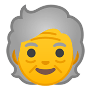 Émoji 🧓 Personne âgée sur Google Android 10.0 March 2020 Feature Drop.
