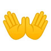 👐 Emoji Mãos Abertas na Google Android 10.0 March 2020 Feature Drop.