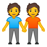 Emoji 🧑‍🤝‍🧑 Persone Che Si Tengono Per Mano su Google Android 10.0 March 2020 Feature Drop.