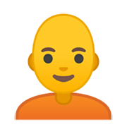 Emoji 🧑‍🦲 Persona: Calvo su Google Android 10.0 March 2020 Feature Drop.