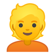 Émoji 👱 Personne Blonde sur Google Android 10.0 March 2020 Feature Drop.