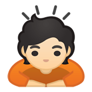 Emoji 🙇🏻 Persona Che Fa Un Inchino Profondo: Carnagione Chiara su Google Android 10.0 March 2020 Feature Drop.