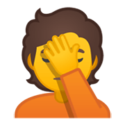 Emoji 🤦 Persona Esasperata su Google Android 10.0 March 2020 Feature Drop.