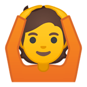 🙆 Emoji Persona Haciendo El Gesto De «de Acuerdo» en Google Android 10.0 March 2020 Feature Drop.
