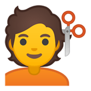 Emoji 💇 Taglio Di Capelli su Google Android 10.0 March 2020 Feature Drop.