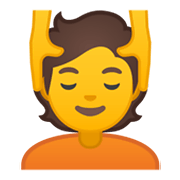 💆 Emoji Pessoa Recebendo Massagem Facial na Google Android 10.0 March 2020 Feature Drop.