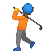 Emoji 🏌️ Persona Che Gioca A Golf su Google Android 10.0 March 2020 Feature Drop.