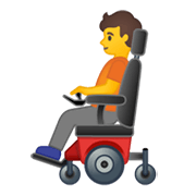 🧑‍🦼 Emoji Pessoa Em Cadeira De Rodas Motorizada na Google Android 10.0 March 2020 Feature Drop.