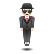 🕴🏻 Emoji schwebender Mann im Anzug: helle Hautfarbe Google Android 10.0 March 2020 Feature Drop.