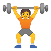 Emoji 🏋️ Persona Che Solleva Pesi su Google Android 10.0 March 2020 Feature Drop.
