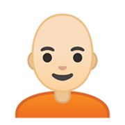 🧑🏻‍🦲 Emoji Persona: Tono De Piel Claro, Sin Pelo en Google Android 10.0 March 2020 Feature Drop.