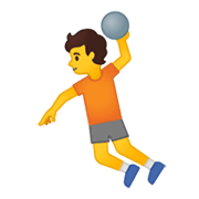 Emoji 🤾 Persona Che Gioca A Pallamano su Google Android 10.0 March 2020 Feature Drop.