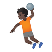 🤾🏿 Emoji Handballspieler(in): dunkle Hautfarbe Google Android 10.0 March 2020 Feature Drop.