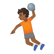 Émoji 🤾🏾 Personne Jouant Au Handball : Peau Mate sur Google Android 10.0 March 2020 Feature Drop.