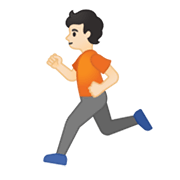 🏃🏻 Emoji Persona Corriendo: Tono De Piel Claro en Google Android 10.0 March 2020 Feature Drop.