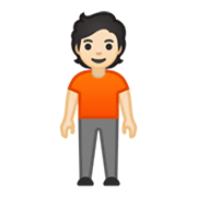 🧍🏻 Emoji Persona De Pie: Tono De Piel Claro en Google Android 10.0 March 2020 Feature Drop.