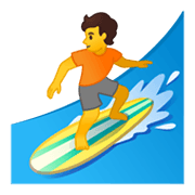 🏄 Emoji Persona Haciendo Surf en Google Android 10.0 March 2020 Feature Drop.