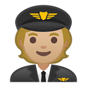 Émoji 🧑🏼‍✈️ Pilote : Peau Moyennement Claire sur Google Android 10.0 March 2020 Feature Drop.