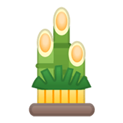 Emoji 🎍 Bambù Decorato su Google Android 10.0 March 2020 Feature Drop.