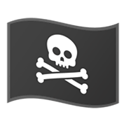 Émoji 🏴‍☠️ Drapeau De Pirate sur Google Android 10.0 March 2020 Feature Drop.