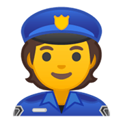 Emoji 👮 Agente Di Polizia su Google Android 10.0 March 2020 Feature Drop.