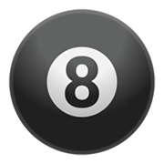 🎱 Emoji Bola Negra De Billar en Google Android 10.0 March 2020 Feature Drop.