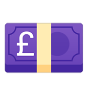 Emoji 💷 Banconota Sterlina su Google Android 10.0 March 2020 Feature Drop.