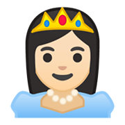 Emoji 👸🏻 Principessa: Carnagione Chiara su Google Android 10.0 March 2020 Feature Drop.