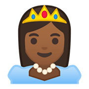 👸🏾 Emoji Princesa: Tono De Piel Oscuro Medio en Google Android 10.0 March 2020 Feature Drop.